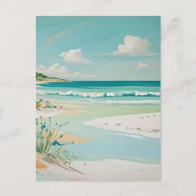 Lugn kustvy vykort (Framsida)