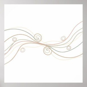 Lugn Linje Harmoni – Minimalistisk Abstrakt Affisc Poster