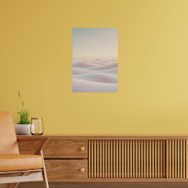 Lugn ljus bakgrund med sanddyner poster