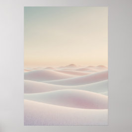 Lugn ljus bakgrund med sanddyner poster