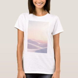 Lugn ljus bakgrund med sanddyner t shirt