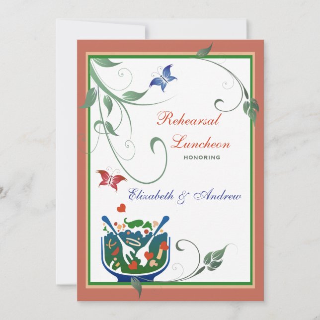 Lugn lunch - Invitation till repetitionslunch Inbjudningar (Framsida)