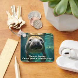 Lugn Manatee-omfamning: Anpassningsbar Manatee Nyckelring