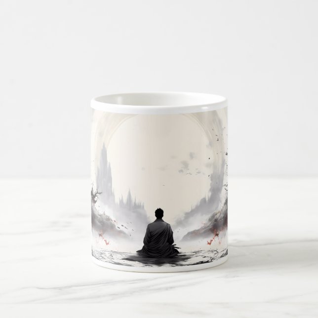 Lugn, meditation och fred kaffemugg (Center)