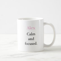Lugn Minimalistisk Personlig Namn Mugg