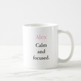 Lugn Minimalistisk Personlig Namn Mugg