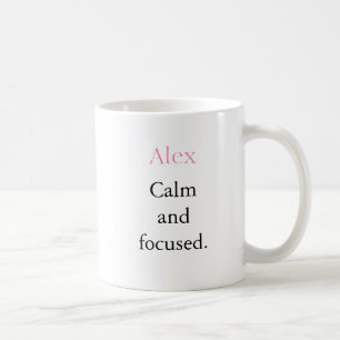 Lugn Minimalistisk Personlig Namn Mugg