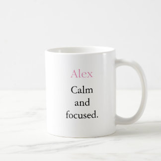 Lugn Minimalistisk Personlig Namn Mugg