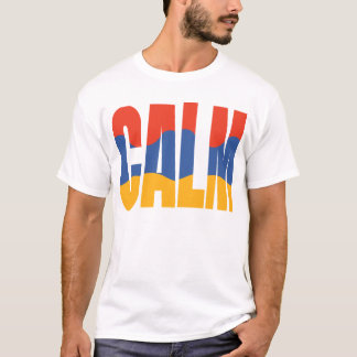 Lugn Minimalistisk Typografi Klistermärke T Shirt