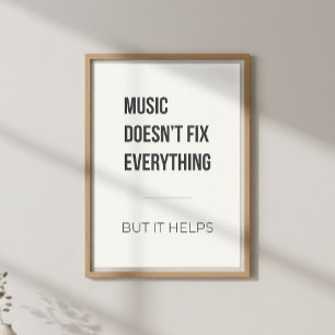 Lugn Motiverande Musikterapi Poster