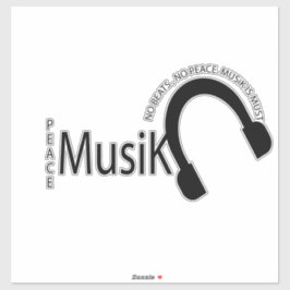 Lugn Musik- Musik Vibes Klistermärken