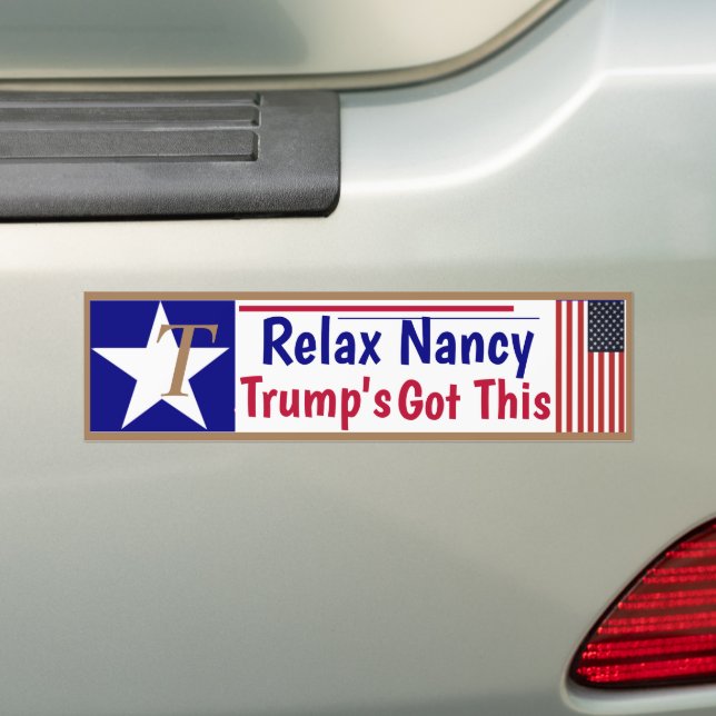 Lugn Nancy Trump fixar detta!  Bildekal (På Bil)