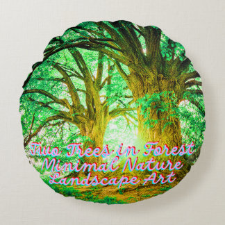 Lugn Natur Estetisk Design Rund Kudde