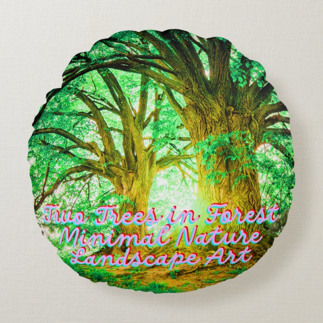 Lugn Natur Estetisk Design Rund Kudde (Framsidan)