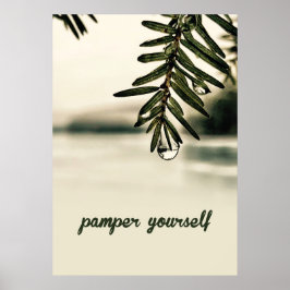 Lugn Natur Spa Estetik Poster