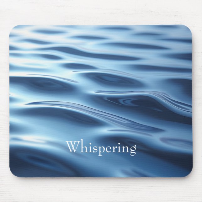 Lugn Ocean Blue Vågar Mousepad Musmatta (Framsidan)