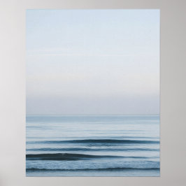 Lugn Ocean Horisont Minimal Väggkonst