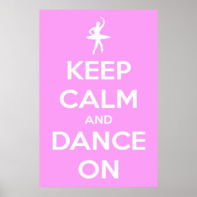 Lugn och Dance on Rosa på stor Behålla Poster (Framsidan)