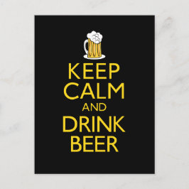 Lugn och dryck för behålla vykort