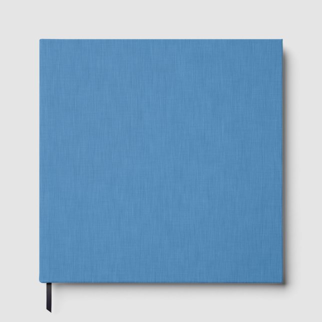 Lugn och enkel enfärgad blå texturerad bakgrund gästböcker (Framsida)