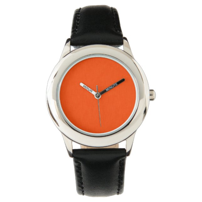 Lugn och enkel orange texturerad bakgrund  armbandsur (Framsida)