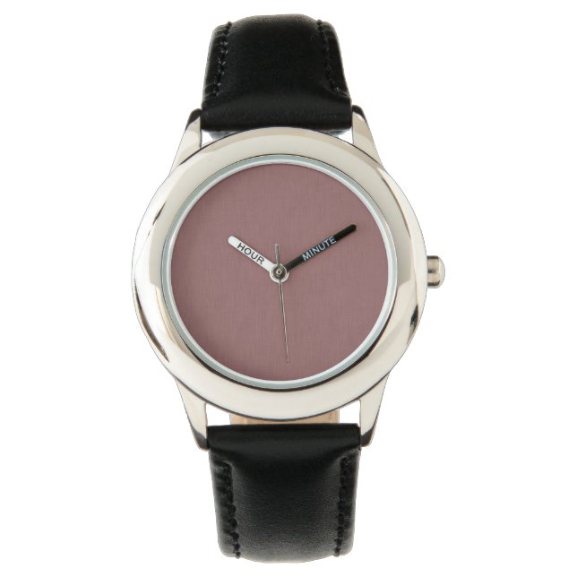 Lugn och enkel rosa texturerad bakgrund  armbandsur (Framsida)