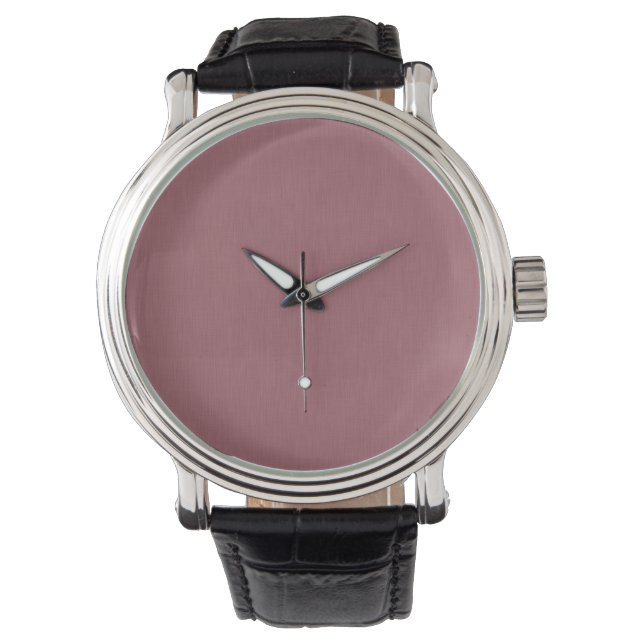Lugn och enkel visuell mauve texturerad bakgrund armbandsur (Framsida)