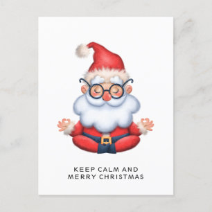Lugn och God jul för den berömda Jultomten-Behålla Vykort