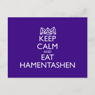 LUGN OCH HAMENTASHEN AV behålla Vykort