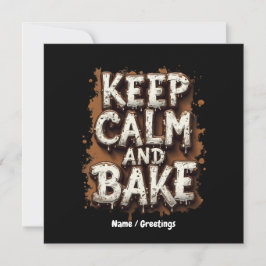 Lugn och hämtning av Bake-Roligt för varje Baker Inbjudningar