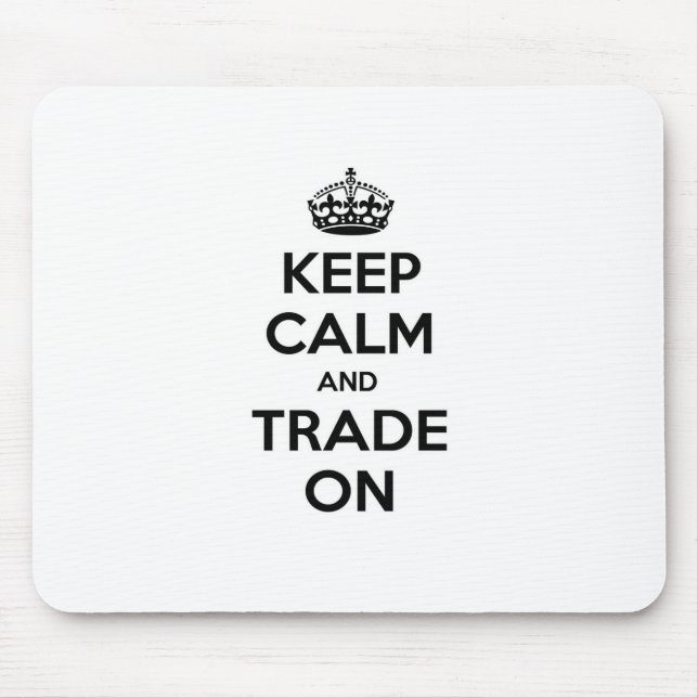 Lugn och handel med behålla på musmatta (Framsidan)