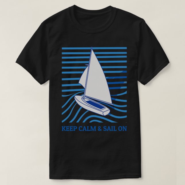Lugn och påstigning av Behålla T Shirt (Design framsida)