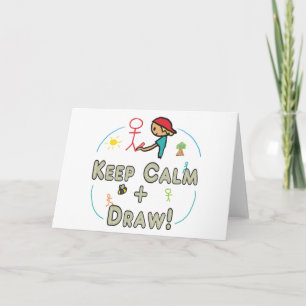 Lugn och ritning av behålla kort