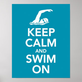 Lugn och Simma för behålla vid utskrift Poster