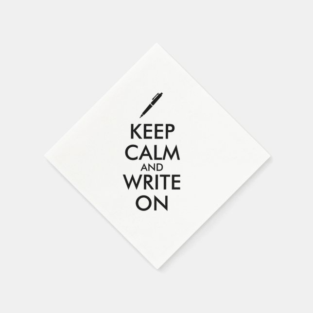 Lugn och Skriva för Behålla på pennAnpassningsbar  Pappersservett (Hörn)