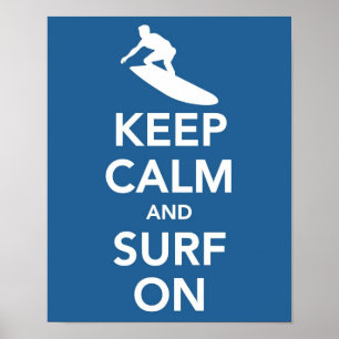 Lugn och Surfa för behålla vid utskrift Poster