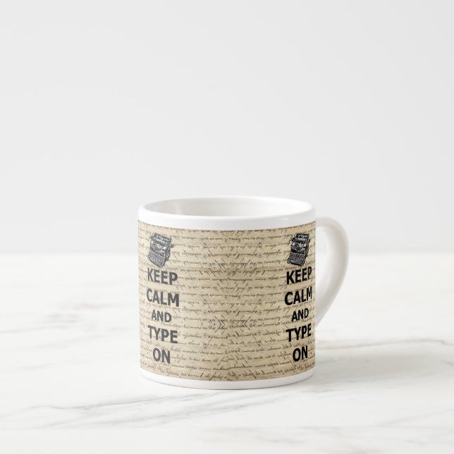 lugn och typ av behålla på espressomugg (Framsida höger)