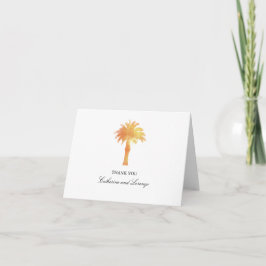 Lugn Palmtree Akvarell | Tack Kort