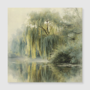 Lugn Pilträd Reflektion Natur Konst (10)