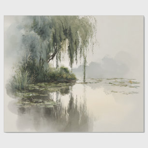 Lugn Pilträd Reflektion Natur Konst (2) Presentpapper