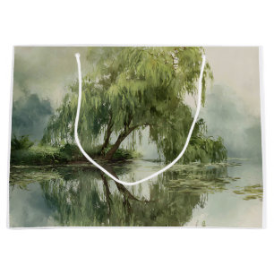Lugn pilträd reflektion natur konst (5)