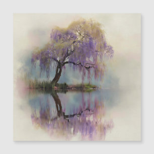 Lugn Pilträd Reflektion Natur Konst (6)