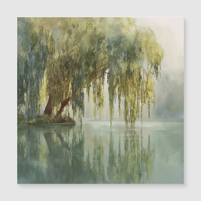 Lugn Pilträd Reflektion Natur Konst (8) (Framsida)