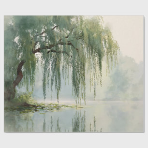Lugn Pilträd Reflektion Natur Konst (9) Presentpapper