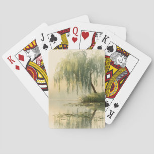 Lugn pilträd reflektion Naturkonst (1) Casinokort