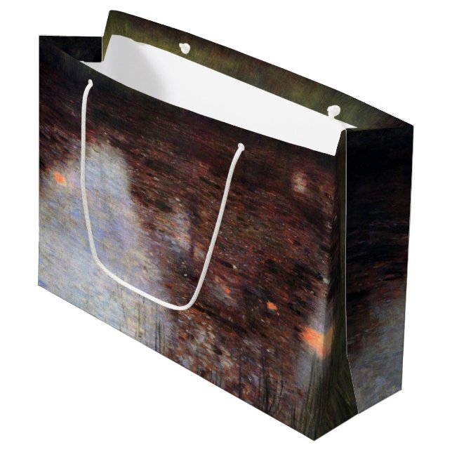 Lugn Pond på Kammer Castle Grounds, Gustav Klimt (Framsidan Vinklad)