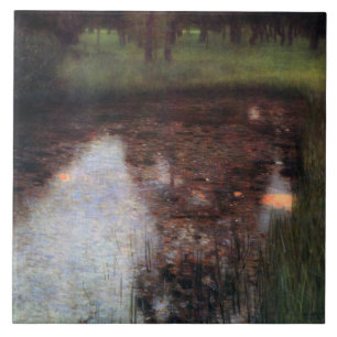 Lugn Pond på Kammer Castle Grounds, Gustav Klimt Kakelplatta