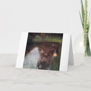 Lugn Pond på Kammer Castle Grounds, Gustav Klimt Kort