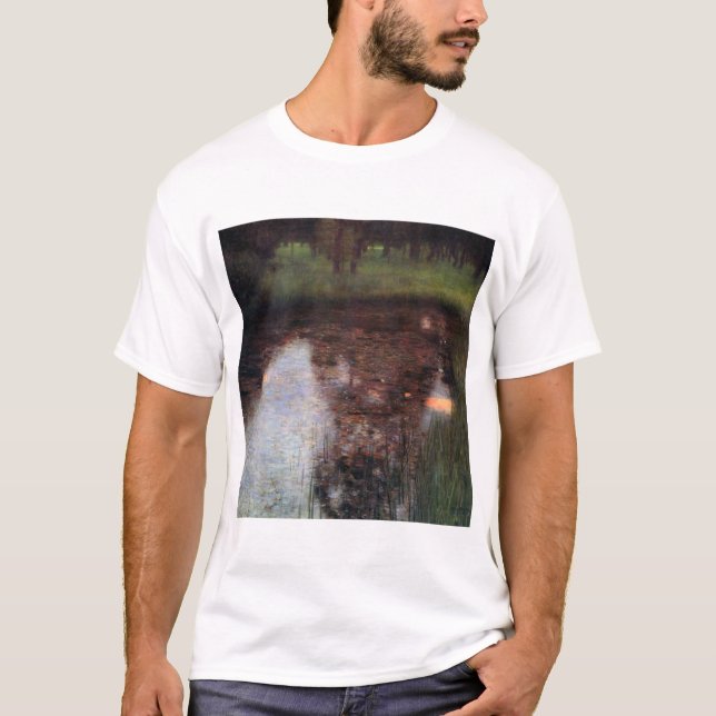 Lugn Pond på Kammer Castle Grounds, Gustav Klimt T Shirt (Framsida)