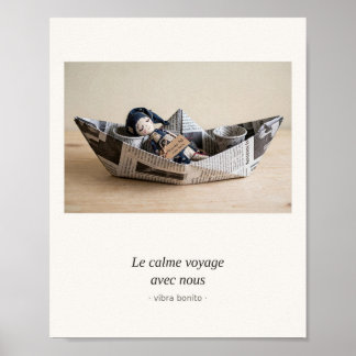 Lugn resa med oss — Pappersserie Poster